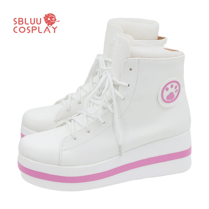 

SBluuCosplay Game Mizuki Akiyama Cosplay Shoes Halloween Party Custom Made Boots