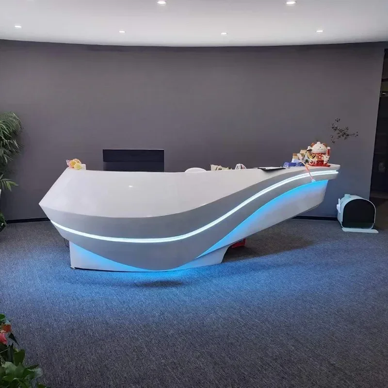 FRP front desk special-shaped reception welcome desk