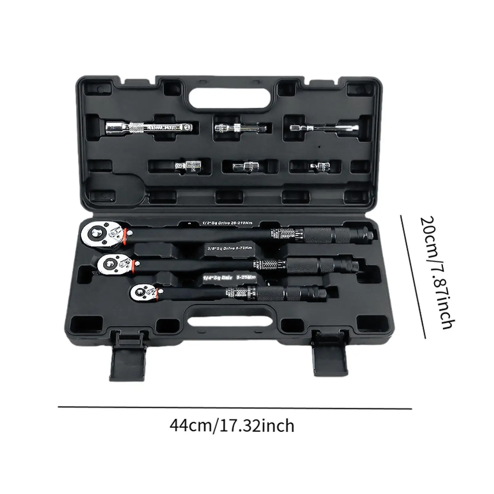 

Universal Adjustable Torque Wrench Set with Ergonomic Handle and Double Scale for Automotive and DIY Use