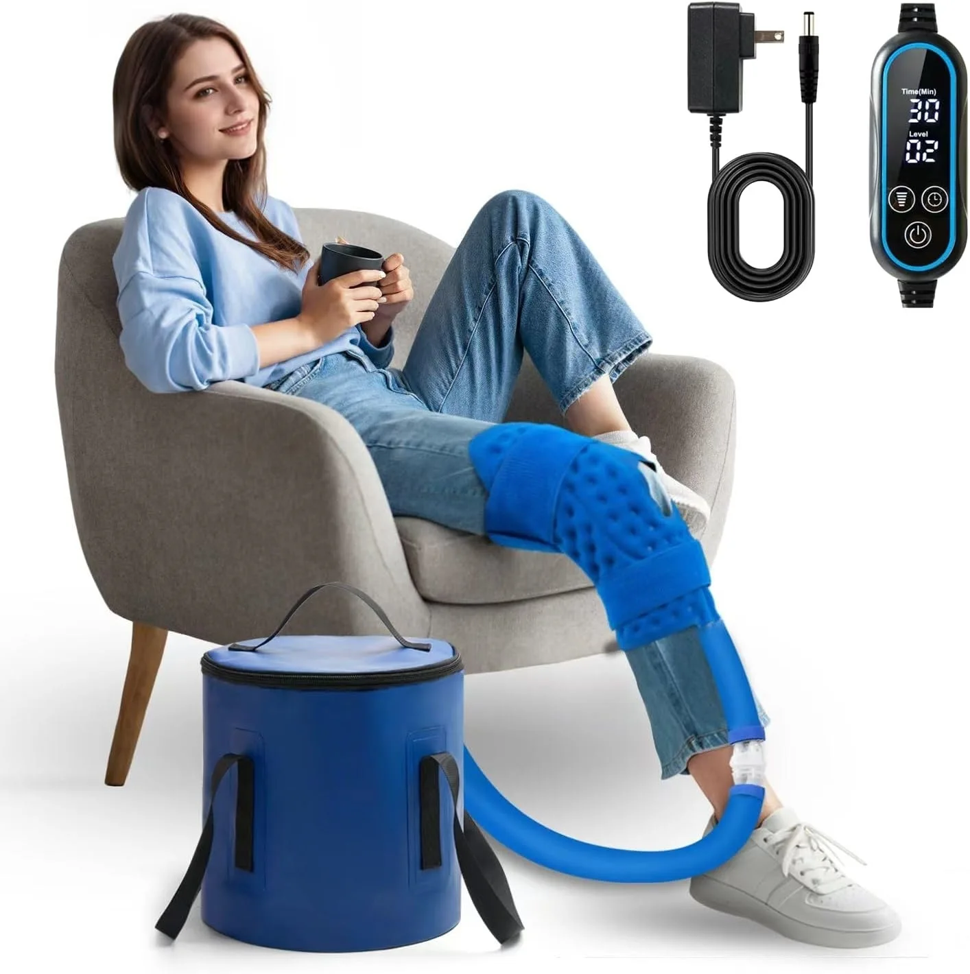 After Knee Surgery, Ice Machine, Cold Compress, Portable Water Circulation, Ice Compress, Cold Therapy Machine