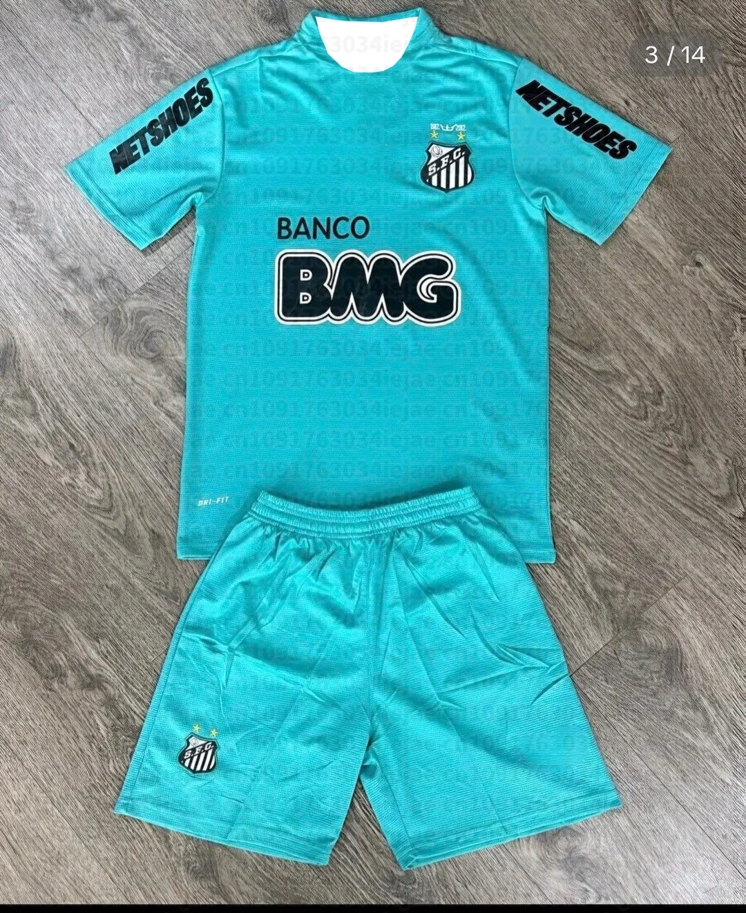2026 Neues Herren- und Damen-Set für Kinder, 2-teilig, Streetwear Santos-Print Kurzarm-T-Shirt und Shorts, Sommer-Fußball-Trainingsanzug – Detail 5