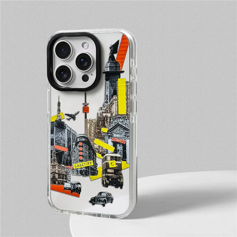 الحيوانات القط قضية الهاتف آيفون 17 16 15 14 13 12 11 برو ماكس XR 7 8 زائد SE 2020 2022 البسيطة الهواء لينة بولي TPU للصدمات الغطاء الخلفي