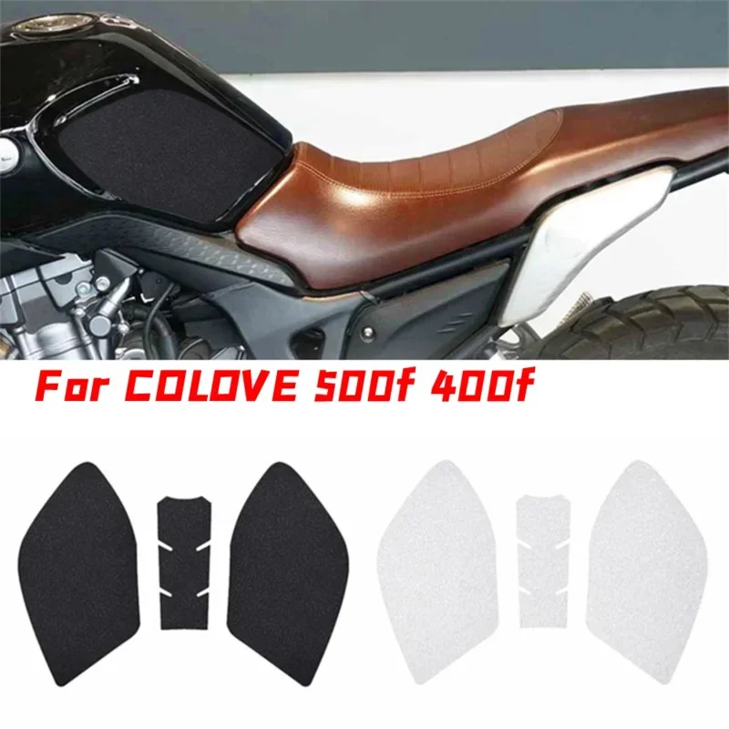 

For COLOVE 500f 400f Motorcycle Accessories 2022 Non Slip Sticker Decal Scratch Resistant Fuel Tank Pad Protector Case