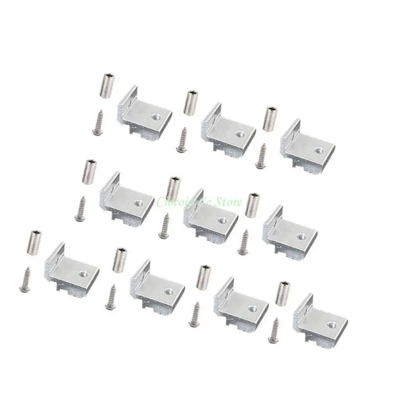 X90F 10pack Heavy Type Aluminum Shelf Brackets for 202 3030 4040 Fixing Part Perfect for Home and Office