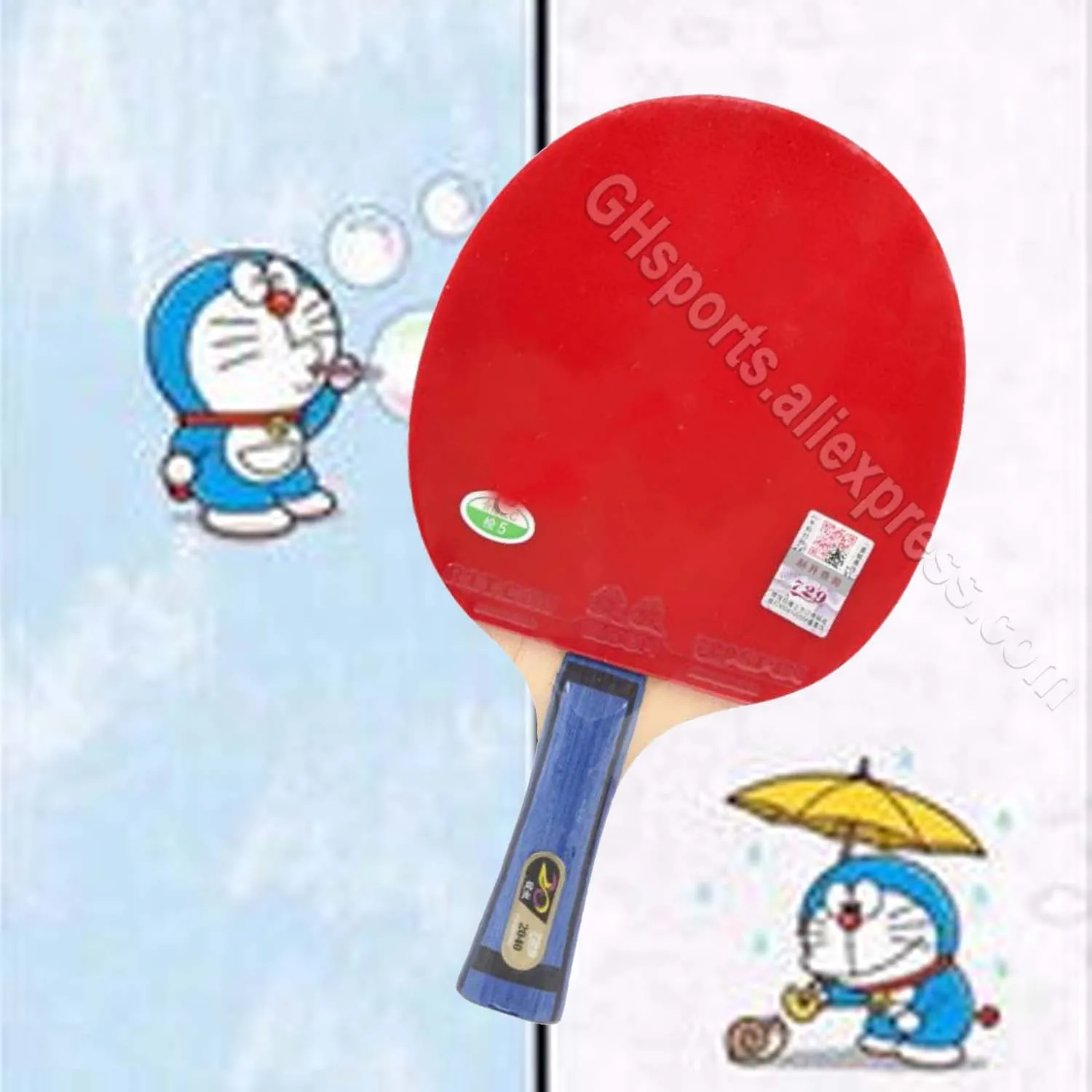Original RITC 729 2040 pips-in table tennis pingpong racket + a bat case Shakehand long handle FL 2040