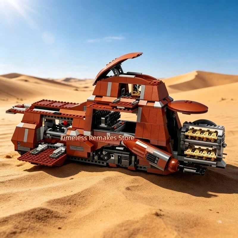 

1326 шт. Конструктор Trade Federation MTT Kids MTT: Контейнерный транспорт для войск, подарки для вечеринок, подарки на Хэллоуин и подарки на день рождения