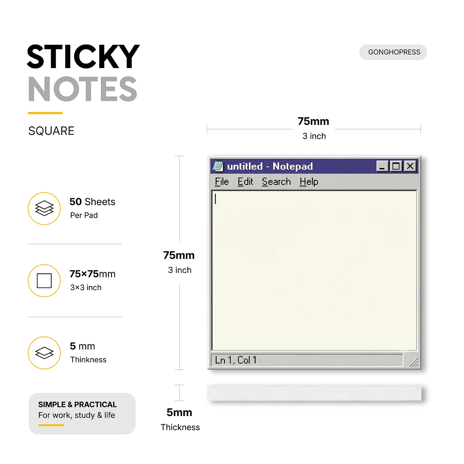 Thumbnail 2 - #67 Best Selling Sticky Notes