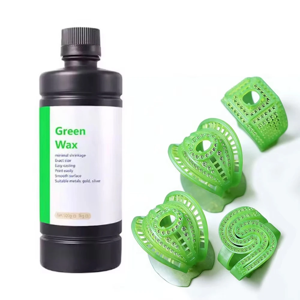 High‑Wax Photopolymer Resin 405nm High‑Precision Castable Material For LCD DLP Jewelry 3D Model Printing