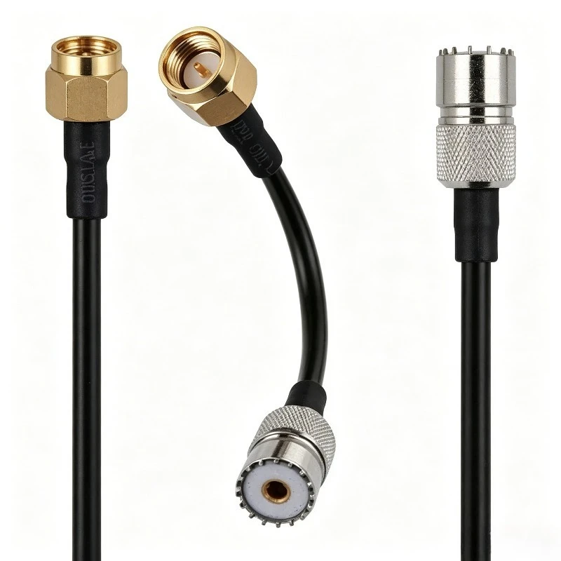 RG174 SMA Male to UHF Female Pigtail Cable Coaxial Extension Jumper 50 Ohm Custom Length 10/15/20/30/50cm 1M