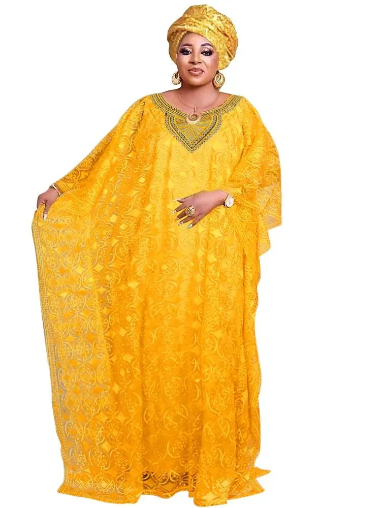 Robes africaines élégantes pour femmes musulmanes mode Boubou Abayas Robe Dashiki Ankara dentelle tenues Robe de soirée caftan Robe Maxi