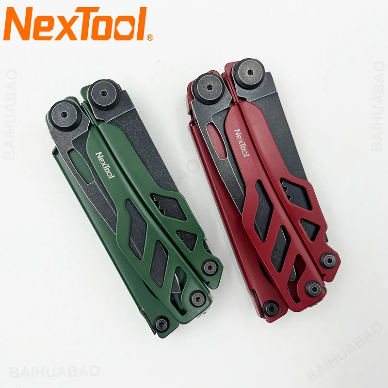 

2024 New NexTool Flagship Pro Multitool Pliers 16 in 1 EDC Multi-tool Wood Saw Screwdriver Scissors Outdoor Hand Tools Red/Green