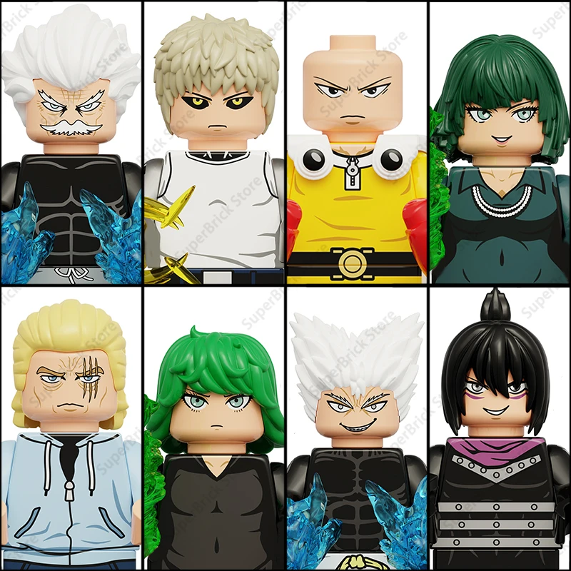 

K2263-2070 Аниме One Punch-Man Строительный блок Мини-фигурки Сайтама Торнадо Генос Модель Кирпичи Куклы Набор игрушек Подарки для детей