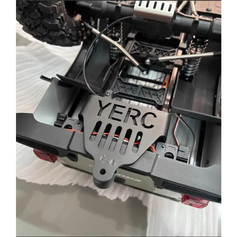 

Защитная пластина и буксировочный крюк 2-в-1 из нержавеющей стали для 1:8 CORSSRC EMO X4, без сверления, универсальное шаровое крепление 5 мм, с винтами и штифтом/буксировочным крюком