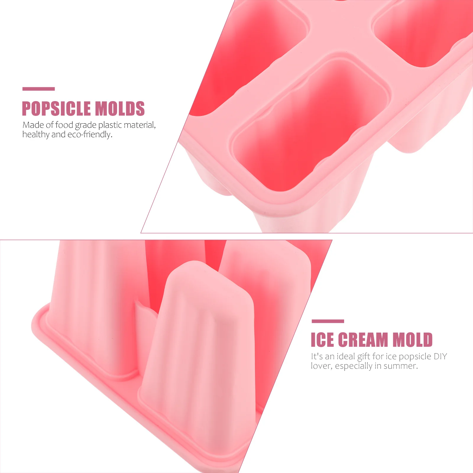 

1pc Silicone Cream Mold Popsicle Maker 10 Grids Diy Yogurt Tool Lolly Mold Ice Making Gift Ice Cream Maker Kitchen Bar