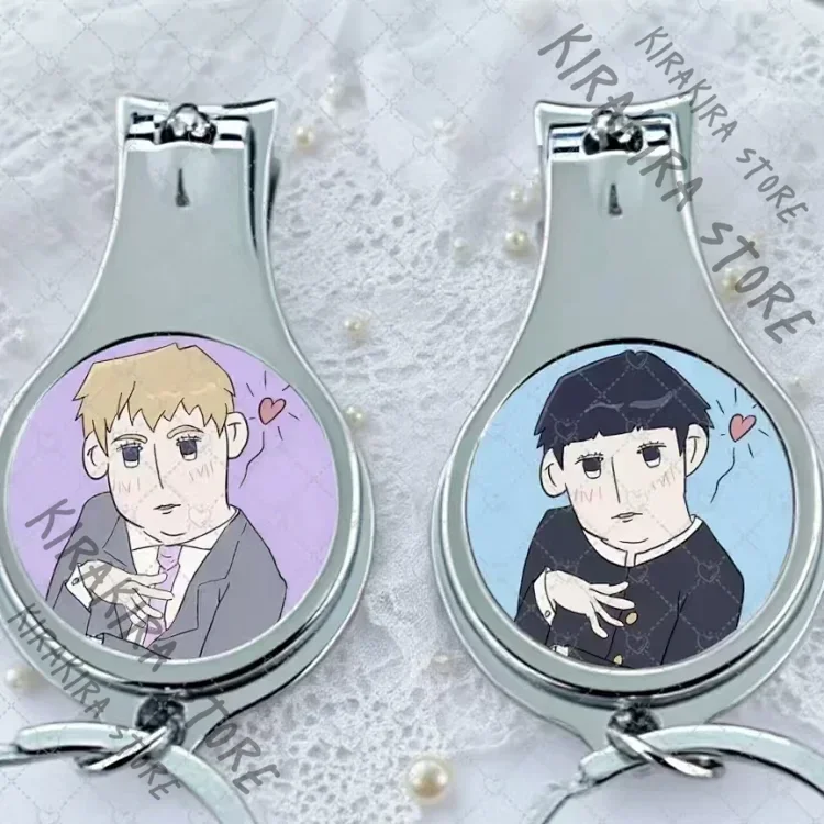 

Mob Psycho 100 Kageyama Shigeo Reigen Arataka Nail Scissors Cosplay Anime Fangoods Small Standing Sign Ornaments Mascot