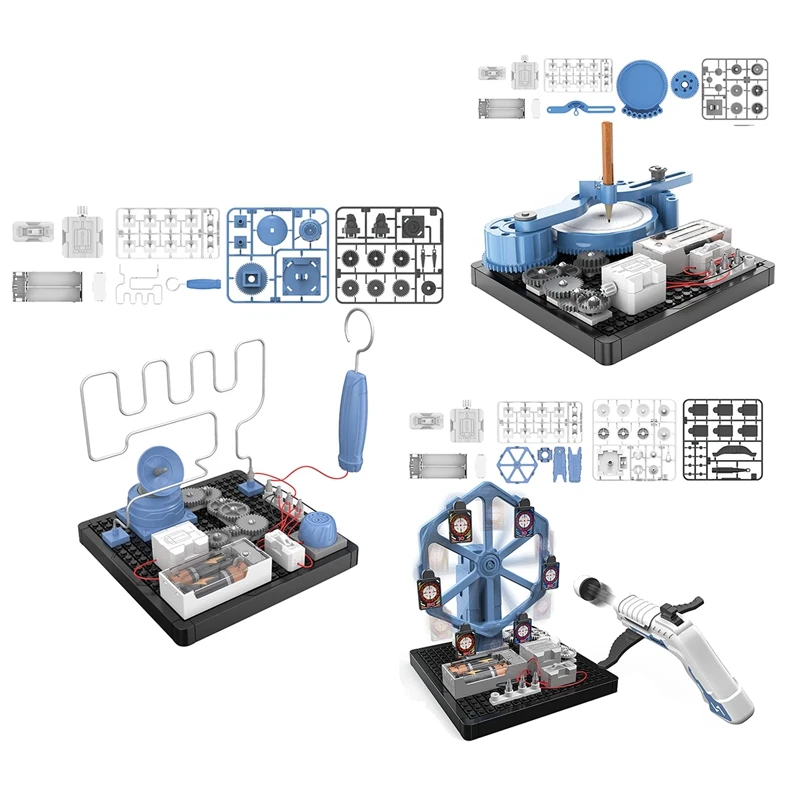 STEM Toys, Exploration Kit For Circuit And Gear Principles,Electronics Building Kit