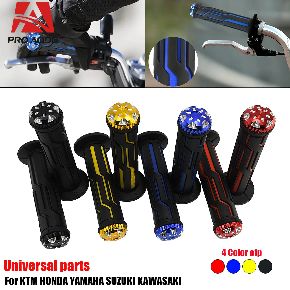 

Motorcycle 7/8 "22mm Handles Mashroom Grips Quick Draw Handlebars Pitbike For KTM Kawasaki Honda Yamaha Suzuki Benelli Ducati