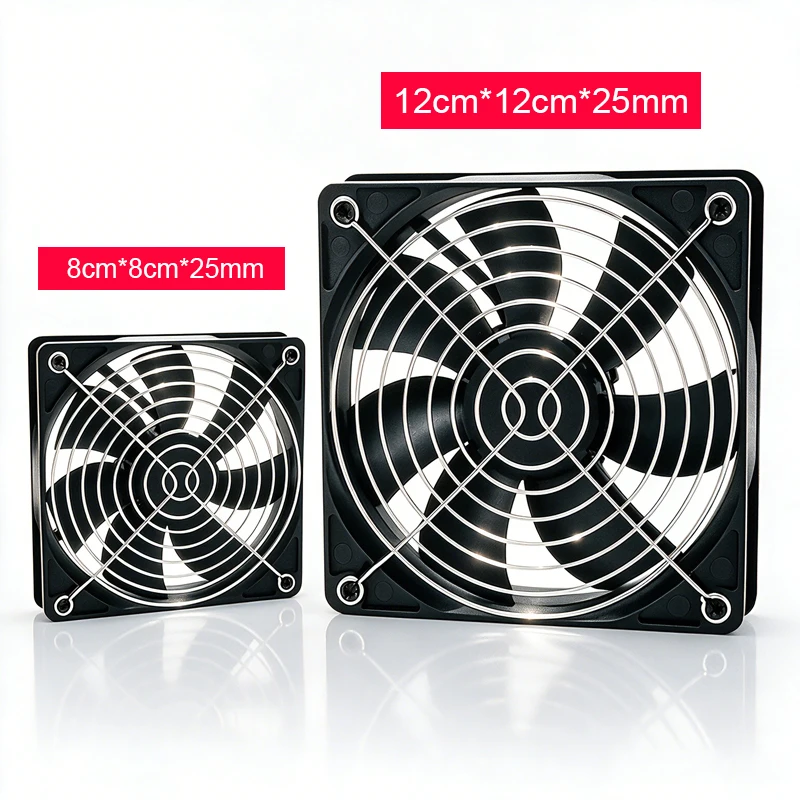 USB Cooling Fan Router Set-Top Box TV Cat Cooling Ventilation 12cm Silent 8CM Exhaust Cooling 5V Computer Case Multi-Purpose