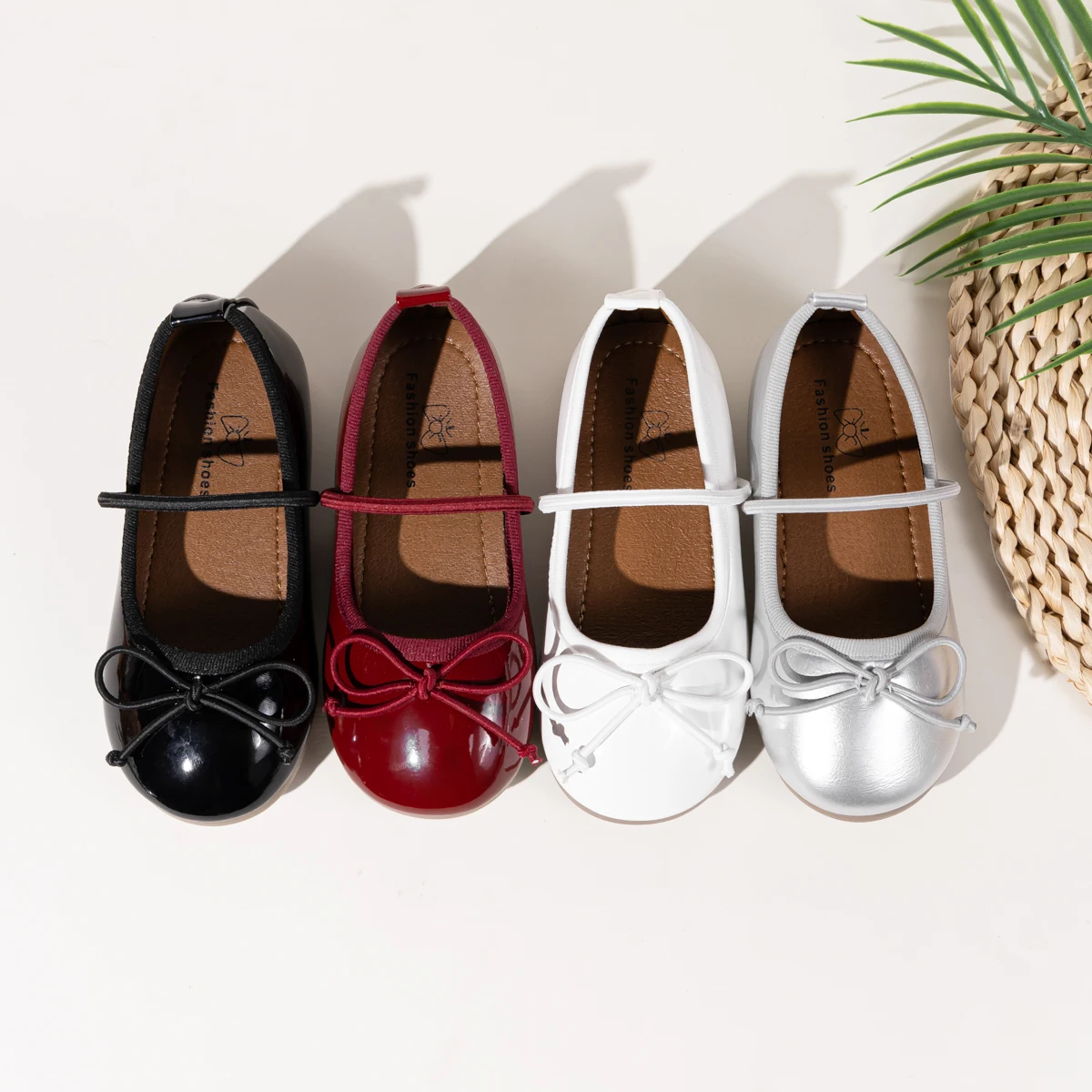 

Кожаная обувь для девочек, весна-осень 2023, новые изысканные детские туфли принцессы с бантом и неглубоким носком, легкая детская обувь