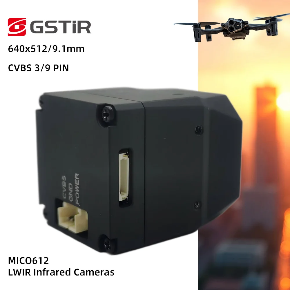 MICO612 VGA Resolution 640x512 Temperature Measurement Fast Startup Time Forest Fire Prevention Thermal Sensor Module