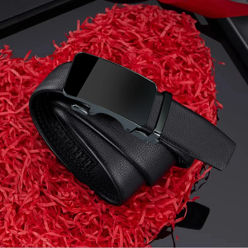 

High Quality Men Belt Genuine Leather belt for men Alloy buckle ratchet belts Luxury Designer Clothes Belt Automatic belts