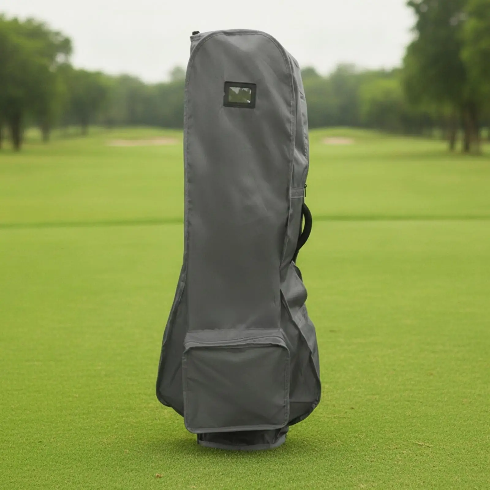 Nylon Golf Bag Rain Cover Waterproof Golf Bag Rain Cover with Clear Viewing Window Dustproof for Golfers, Outdoor Storage