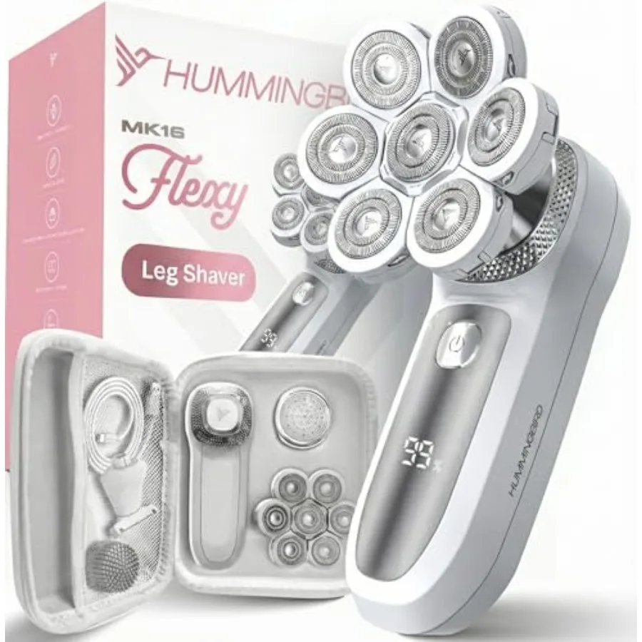 

Flexy Electric Razors for Women Cordless Rechargeable Waterproof Electric Leg Shaver for Silky Smooth Legs Hair Removal Kit Exf