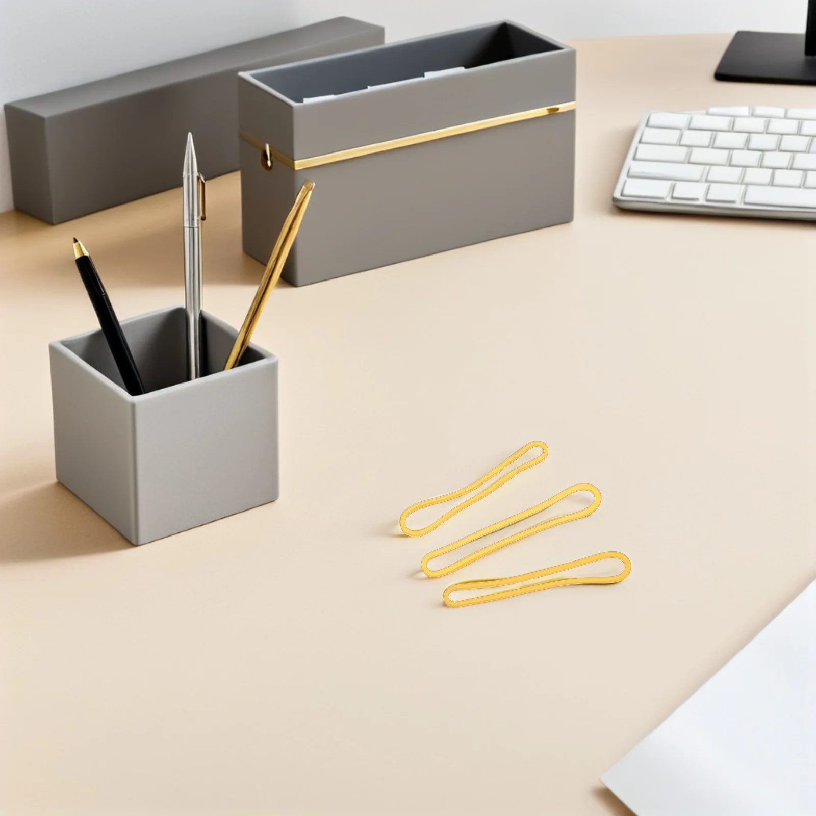 

500Pcs Rubber Bands Heavy Duty High Elasticity File Folder Bundling Financial Documents Office Supplies Yellow