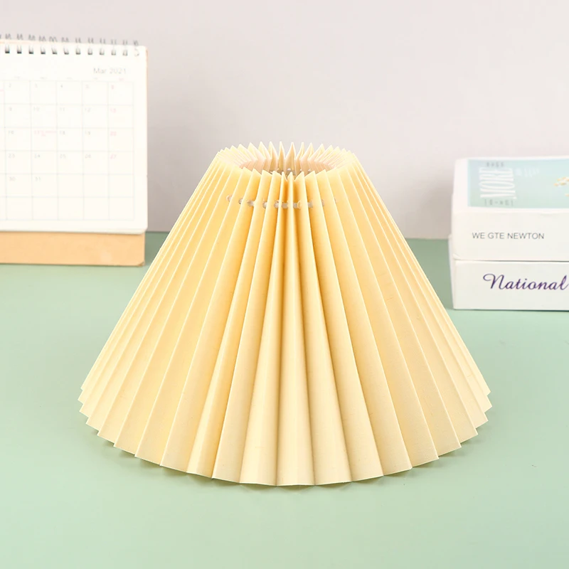 Japanese Style Pleated Lampshade Pleats Cover DIY Table Lamp Desk Lamp Standing Lights Covers Suitable for Lamp Holder