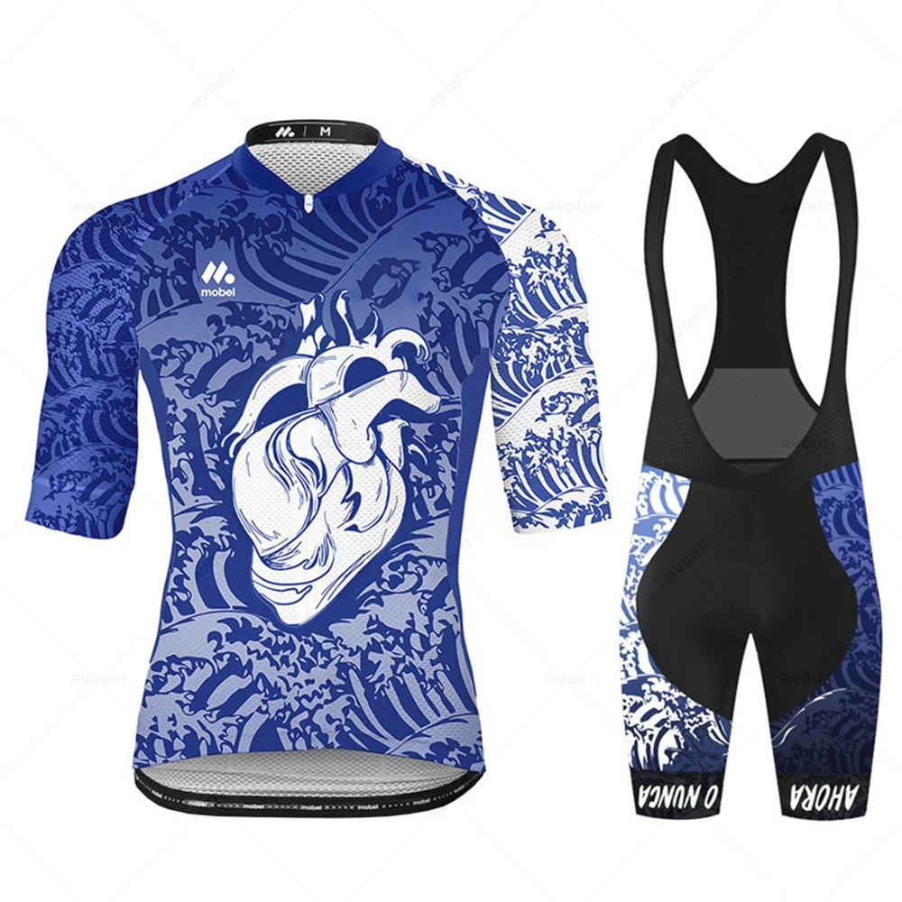 New Cycling Jersey Set 2022 Team Summer Bicycle Cycling Clothing Bike Clothes Mountain Sports Maillot Ciclismo Hombre Verano Men