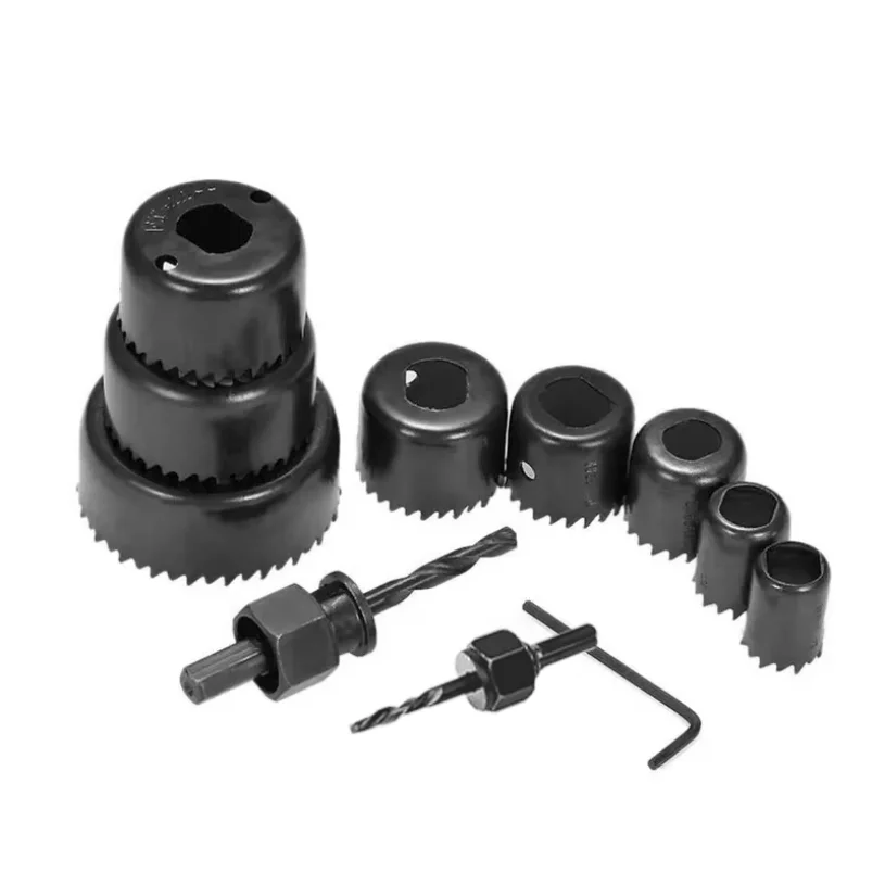 19-64mm Hole Saw Set Saw Cup Wood Crown Drill Bit For Gypsum Board Wood PVC Plastic Density Board Metal Woodworking Tools