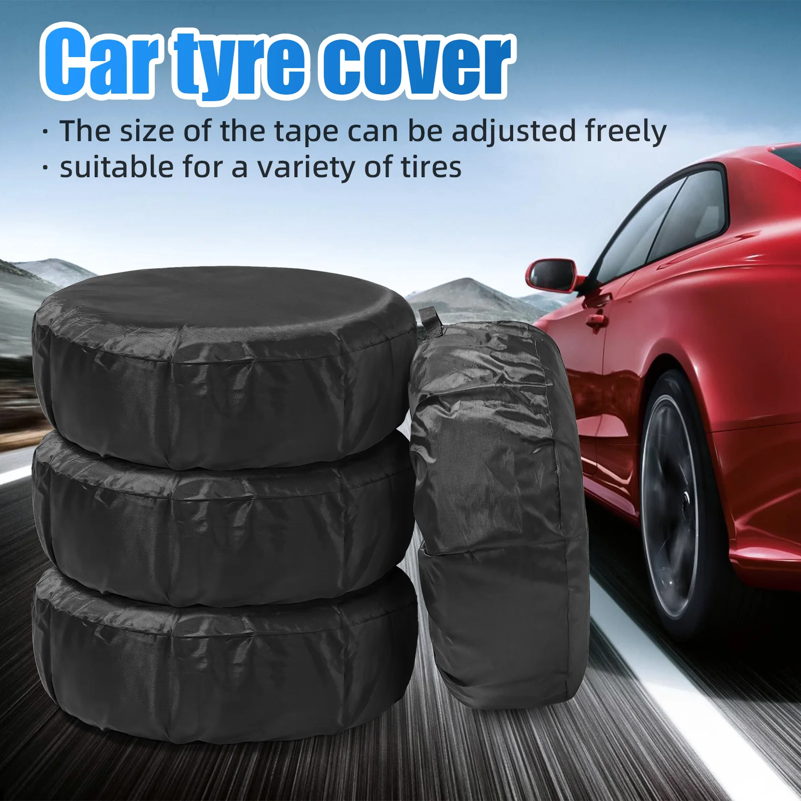 1 шт./2 шт./4 шт. универсальные чехлы для колес, автомобильные чехлы для запасных шин, защита колес, защита от воды и пыли, подходит для внедорожника, грузовика, кемпера, путешествий