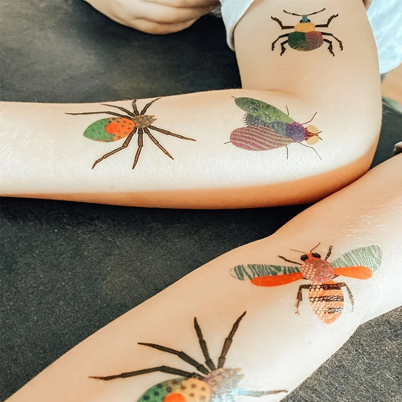 Small Bugs Insects Temporary Tattoo Stickers