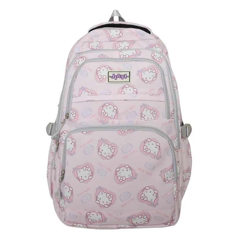 

Hello Kitty Schoolbag Girls Cute Cartoon Lightweight Backpack Junior High School Students Large Capacity Campus Backpack