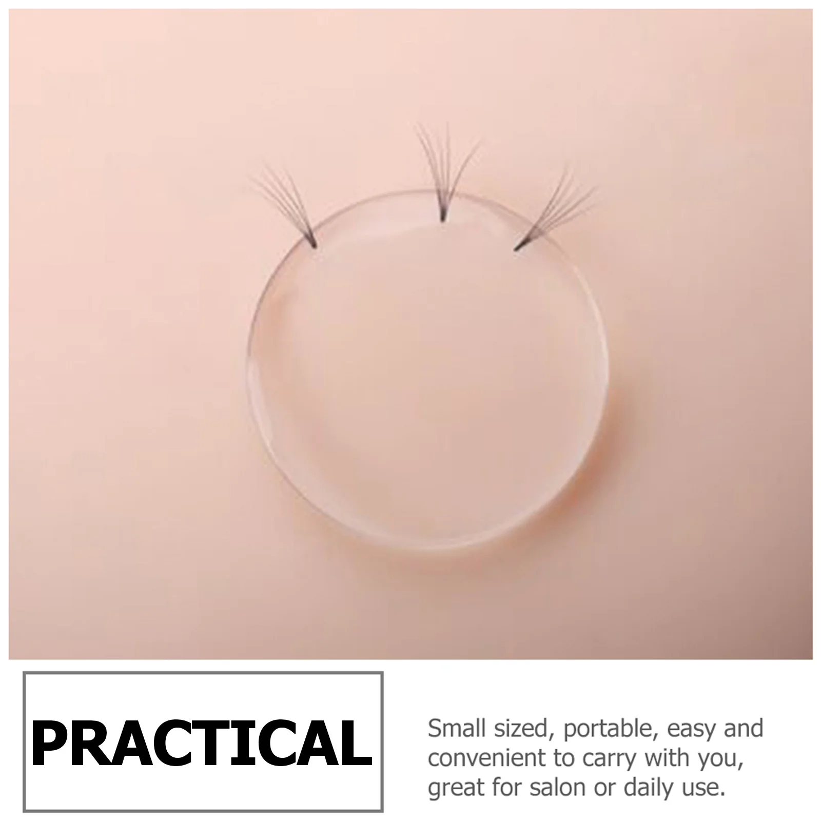 6Pcs Silicone Eyelash Holder Pads Multi Shape Lash Extension Tools Reusable False Lash Trays for Smooth Grafting Salon Or