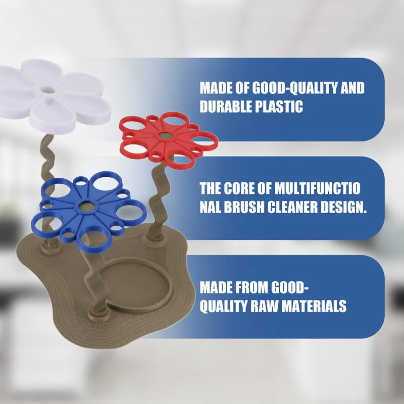 مدير طلاء الزهور حل تنظيف فرشاة للفنانين ، ويشمل حامل فرشاة ، رفيقك الفني