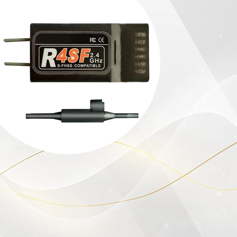 Odbiornik 2.4G R4SF 4-kanałowy odbiornik S-FHSS/FHSS kompatybilny z Futaba T10J/T14SG/T18SZ/4PKS-R/T4PX