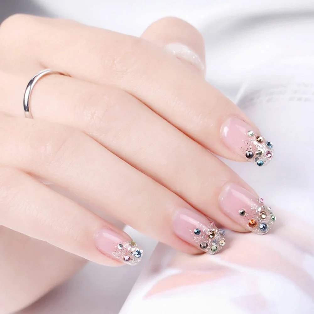 Gemme à paillettes vertes pour manucure, S3/S4/S5/Dock/S8, verre plat astronomique, diamant Nail Art, biscuits, cristal, non correctif, ornement, décor de téléphone