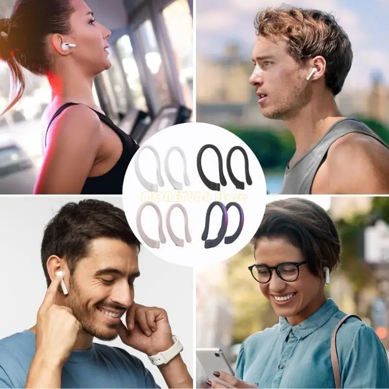 F62C Магнитные хранения спортивных ушных крючков для 3 Наушники Используйте мягкий силикон