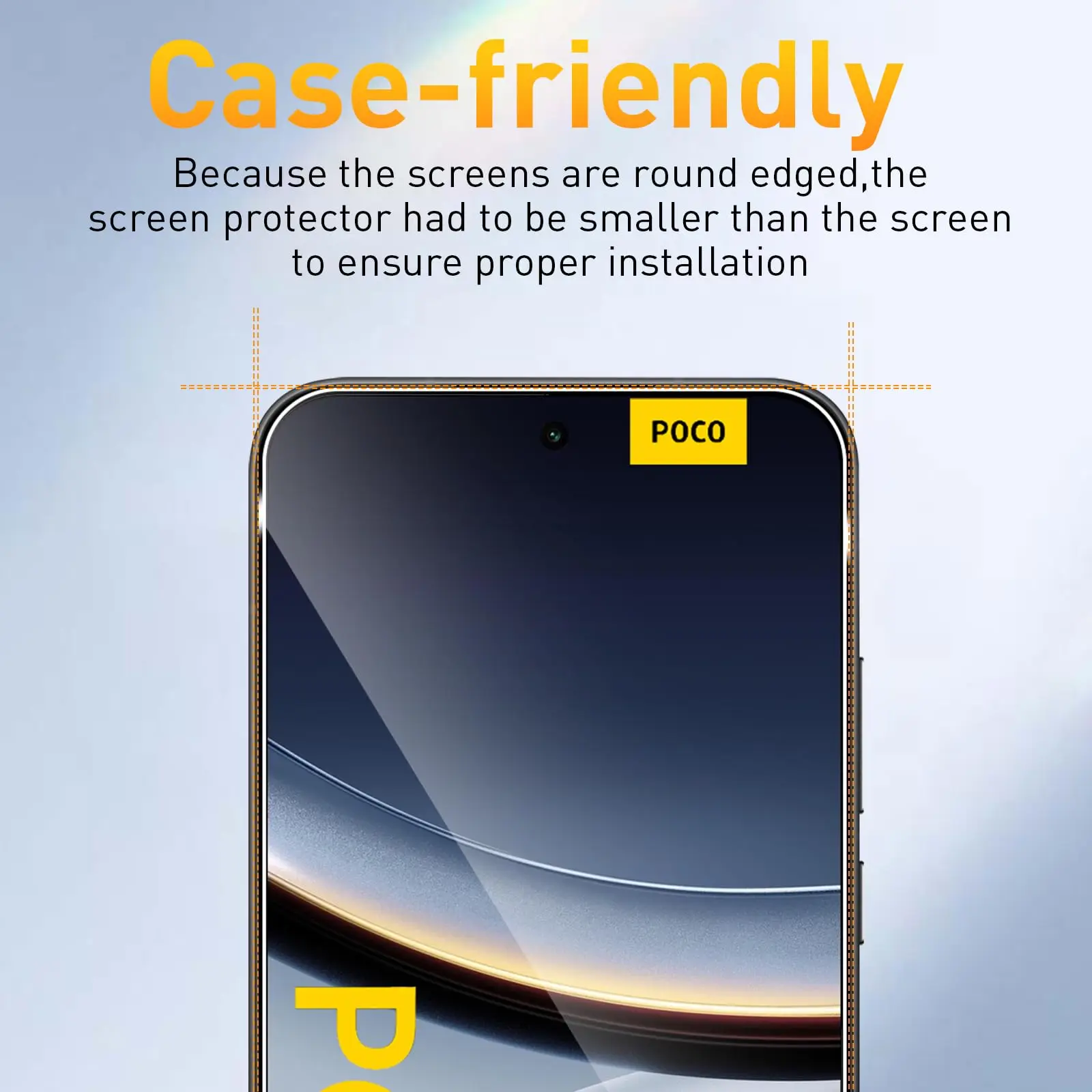 Ochraniacz ekranu do POCO F7 6,83 cala Szkło hartowane NIE Pełna osłona HD Crystal 9H Anti Scratch Case Friendly