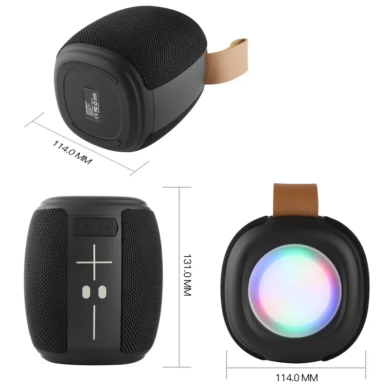 Mini colonna sonora da campeggio Stereo RGB Sound Box Subwoofer impermeabile Caixa De Som portatile senza fili Altoparlante Bluetooth con FM TF