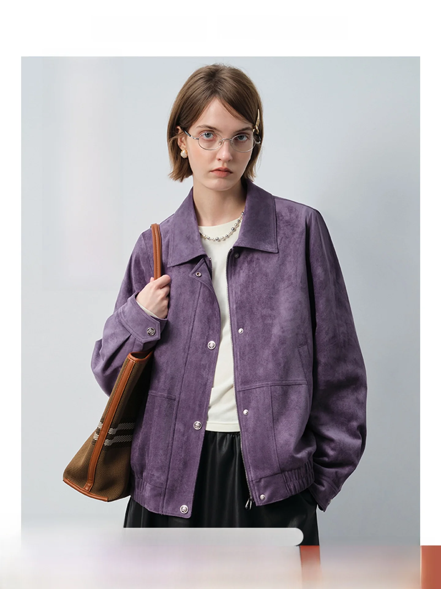 

Женская зимняя куртка большого размера из хлопка, свободного кроя, с открытыми плечами, в стиле ретро, с принтом фиолетового оленя, для повседневной носки