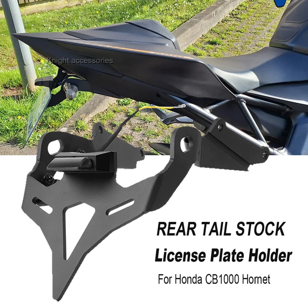 

Для Honda CB1000 cb1000 Hornet 2024, задний короткий хвостовой держатель номерного знака мотоцикла и кронштейн рамки задней бабки, подходит