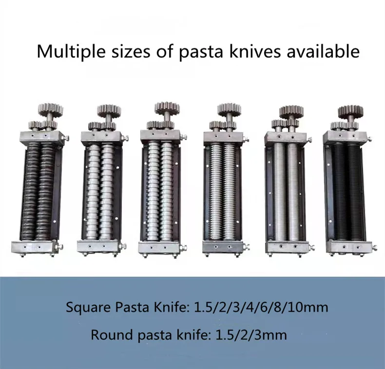 Tagliatrice di tagliatelle per ristorante Tagliatelle piatte rotonde elettriche commerciali che producono pressa/Macchina per pasta