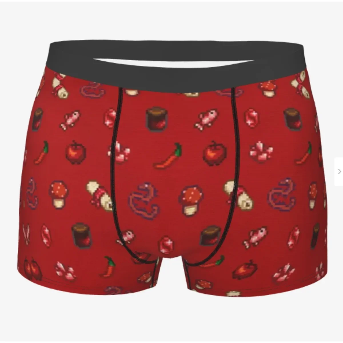 Red Stardew Valley Leah Role Playing Game Underpants Cotton Panties Male Underwear Comfortable Shorts Boxer Briefs