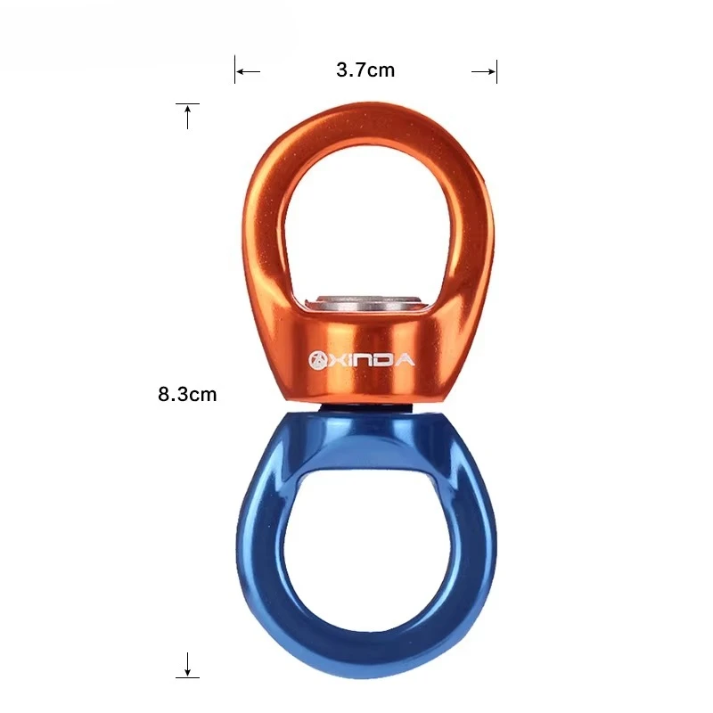 XINDA Professional Outdoor Rock Climbing Universal Wheel Fixing Device Rotary Connector High Altitude Top Yoga Universal Ring