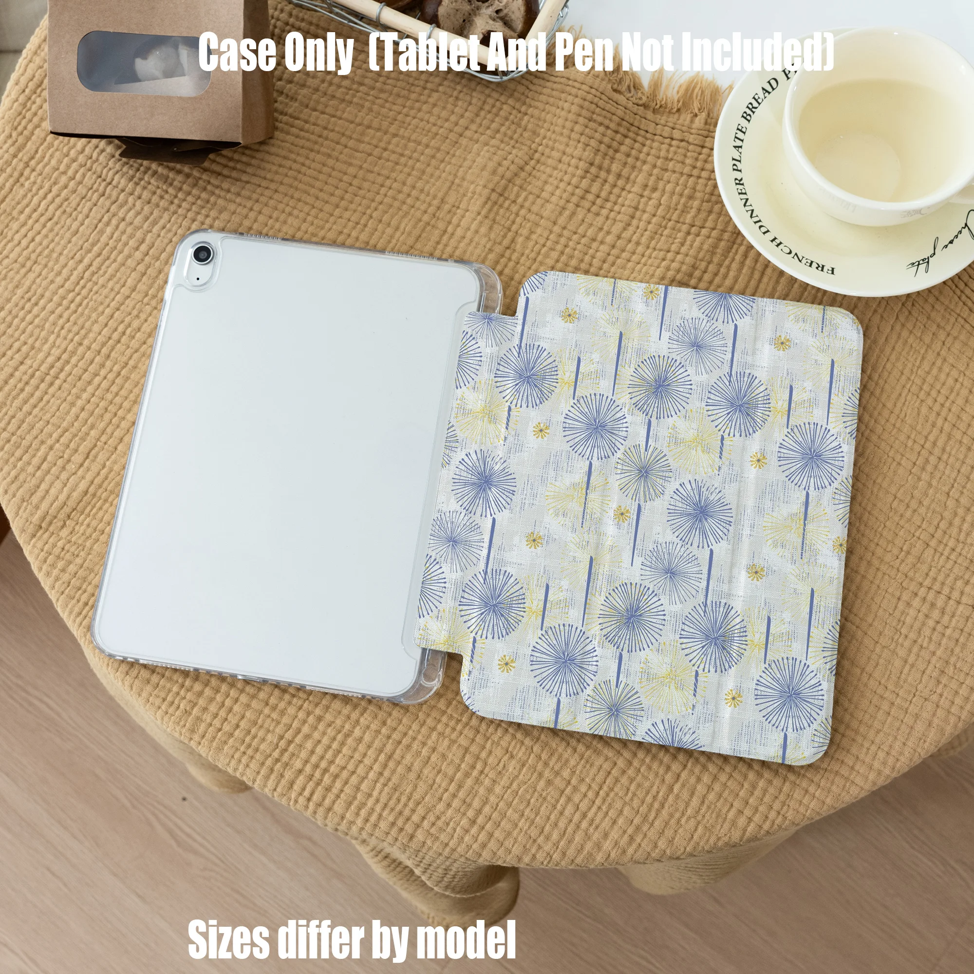 

Стильный чехол для Apple iPad 10.9, 10.2 дюйма, Air7 Pro 11, Mini, мягкий чехол с полной защитой и элегантными цветами, подходит для всех моделей iPad