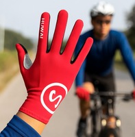 Cycling Gloves Gel Padded for Men Autumn Winter Fleece Road Bike Gloves MTB Full Finger Touchscreen Breathable Bike Accessories