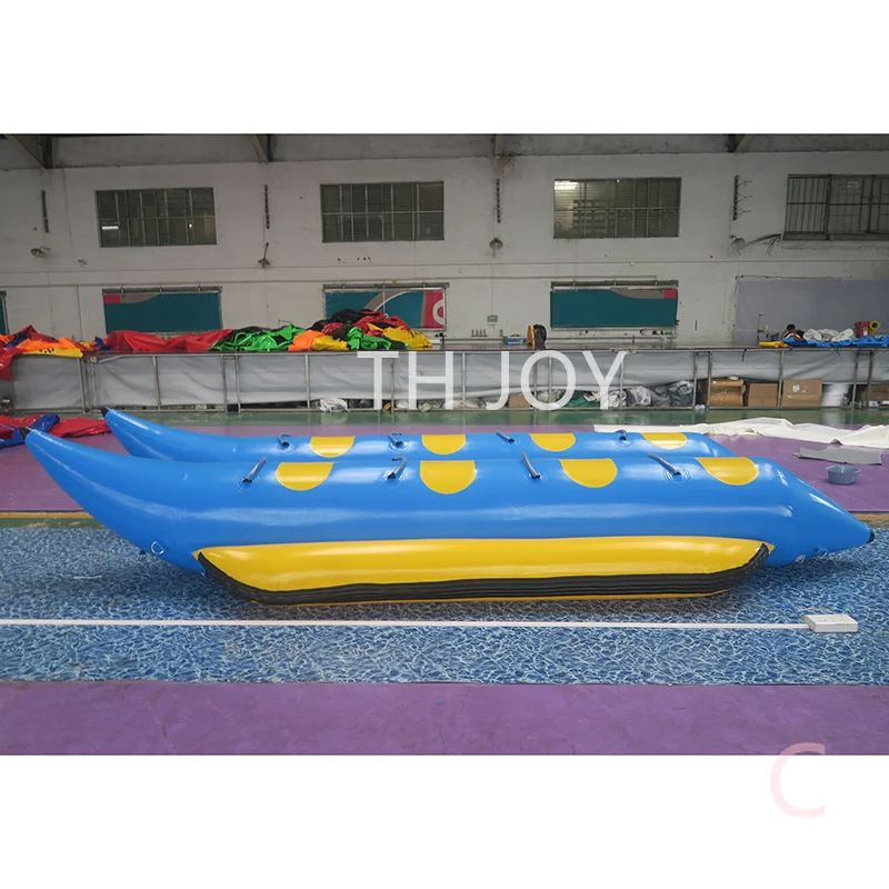 Bateau aérien rapide à porte, bateau gonflable remorquable pour 8 personnes, jouet aquatique gonflable pour bateau banane volant pour Sport aquatique