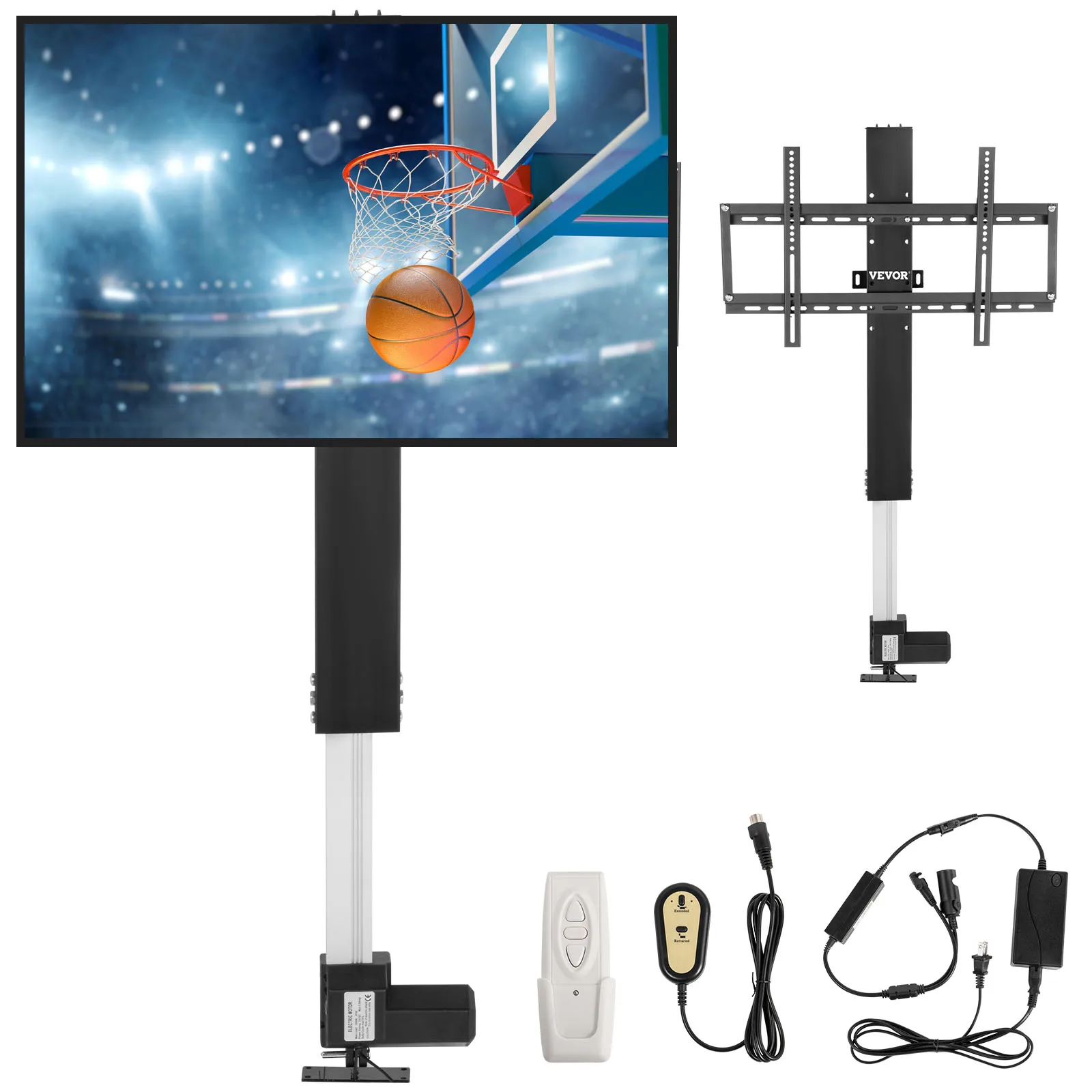 VEVOR Motorized TV Lift Bracket Adjustable Height Mount